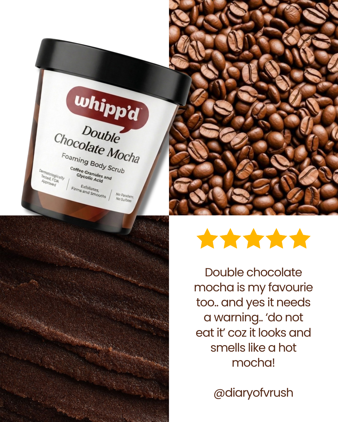 Double Chocolate Mocha Foaming Body Scrub