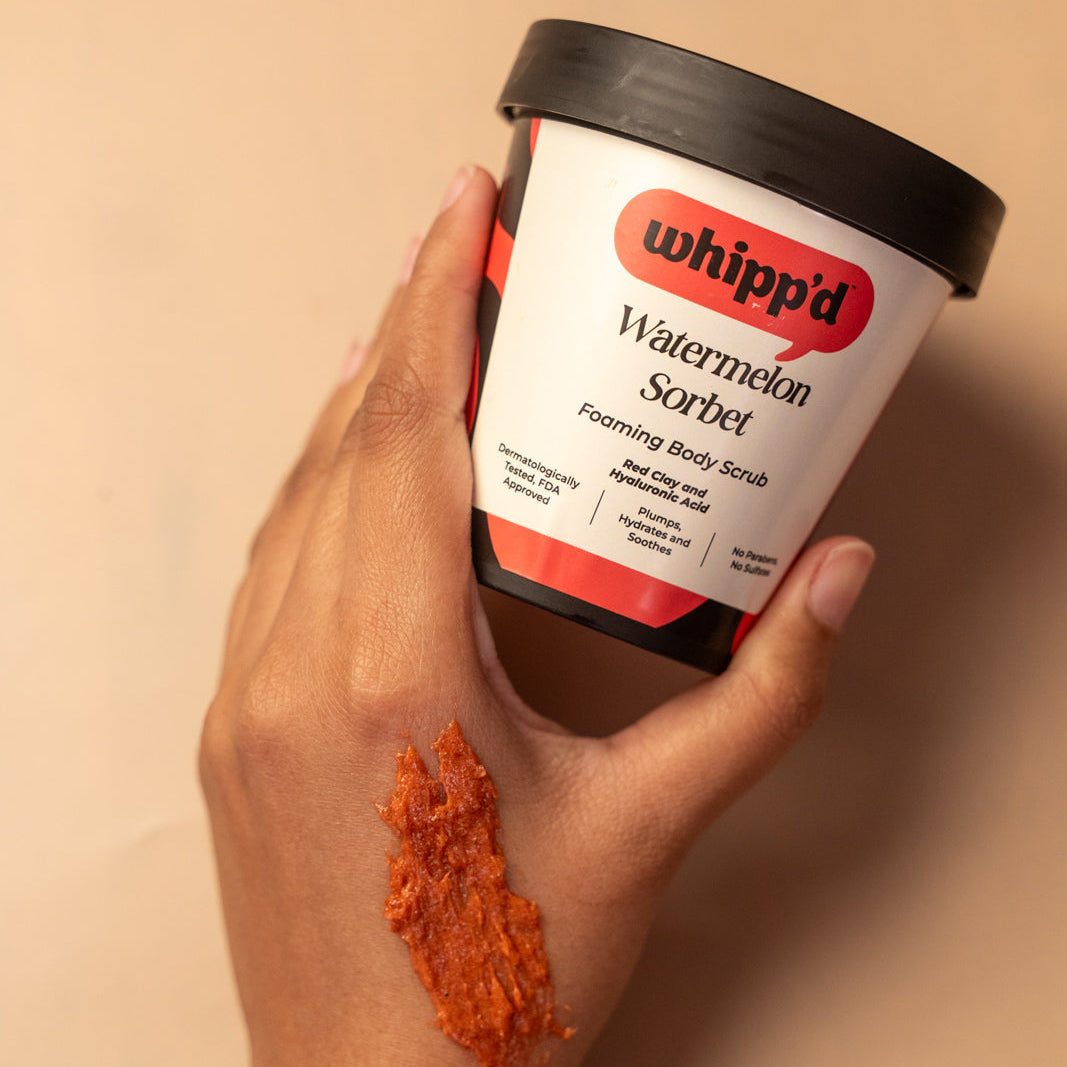 Watermelon Sorbet Body Scrub with Hyaluronic Acid for Hydration | 150g