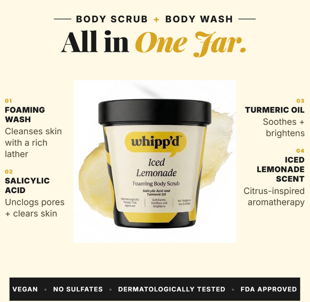 Iced Lemonade Body Scrub with 2% Salicylic Acid for Cleaner Pores | 170g